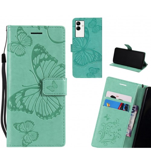 Samsung Galaxy A04 case Embossed Butterfly Wallet Leather Case