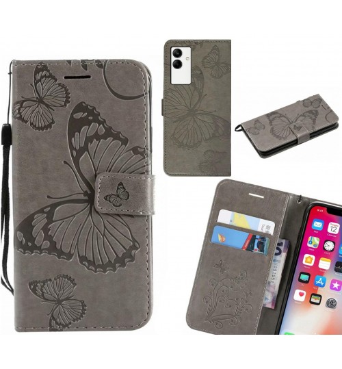 Samsung Galaxy A04 case Embossed Butterfly Wallet Leather Case