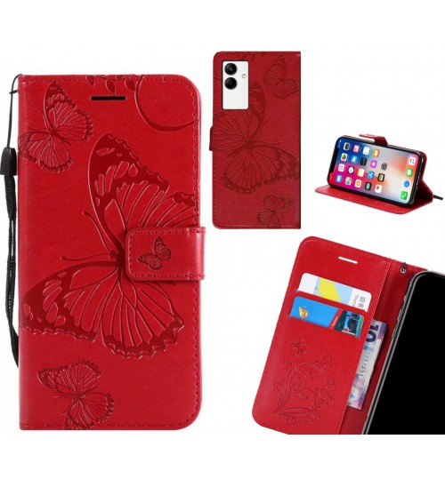 Samsung Galaxy A04 case Embossed Butterfly Wallet Leather Case