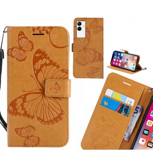 Samsung Galaxy A04 case Embossed Butterfly Wallet Leather Case