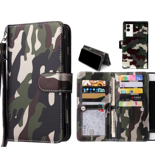 Samsung Galaxy A04 Case Camouflage Wallet Leather Case