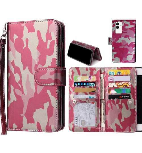 Samsung Galaxy A04 Case Camouflage Wallet Leather Case