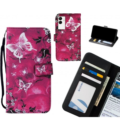 Samsung Galaxy A04 case leather wallet case printed ID