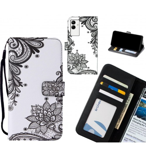 Samsung Galaxy A04 case leather wallet case printed ID