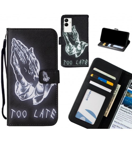 Samsung Galaxy A04 case leather wallet case printed ID