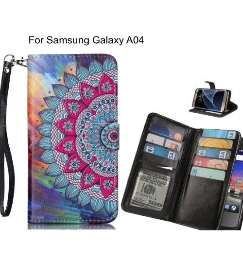 Samsung Galaxy A04 case Multifunction wallet leather case