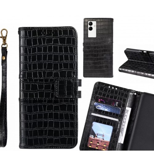 Samsung Galaxy A04 case croco wallet Leather case