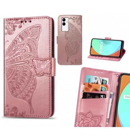 Samsung Galaxy A04 case Embossed Butterfly Wallet Leather Case