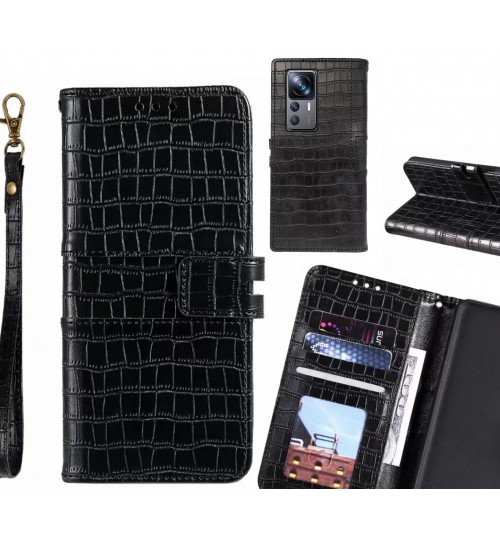 Xiaomi 12T PRO case croco wallet Leather case