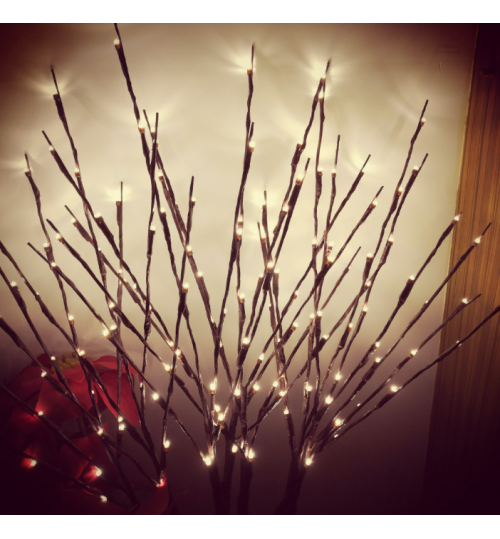 LED Tree Branch Warm Light Fairy Lamp Christmas Home Party Decor