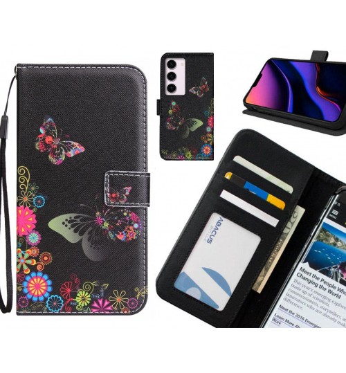 Samsung Galaxy S23 case 3 card leather wallet case printed ID