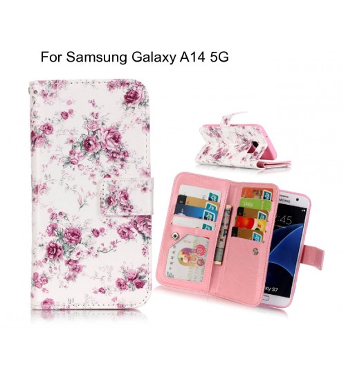 Samsung Galaxy A14 5G case Multifunction wallet leather case