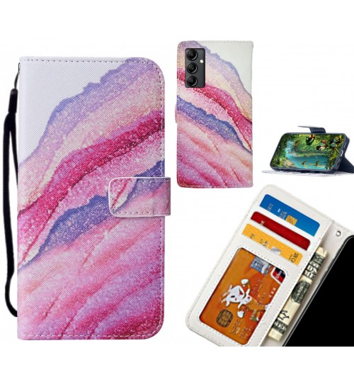 Samsung Galaxy A14 5G case leather wallet case printed ID