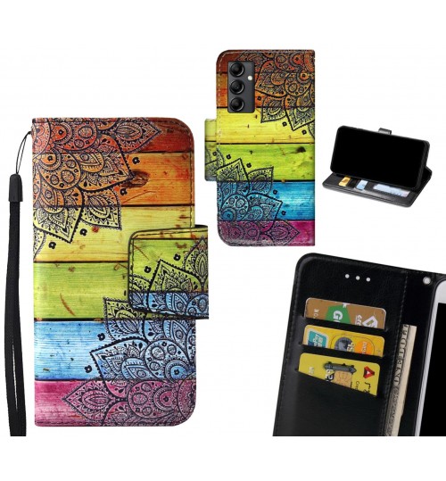 Samsung Galaxy A14 5G Case wallet fine leather case printed