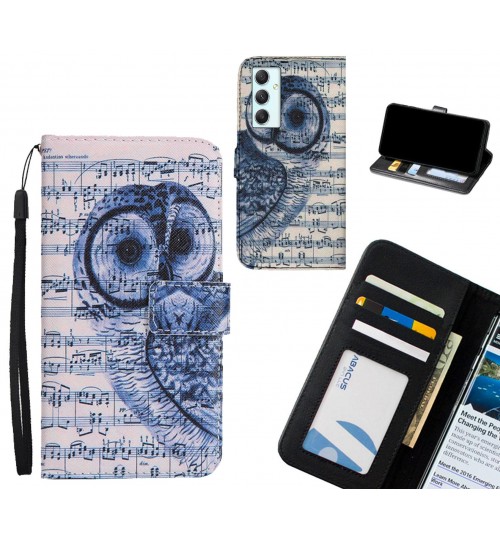 Samsung Galaxy A34 case 3 card leather wallet case printed ID