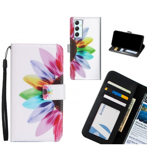 Samsung Galaxy A34 case 3 card leather wallet case printed ID