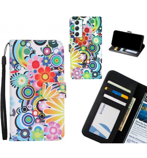 Samsung Galaxy A34 case 3 card leather wallet case printed ID