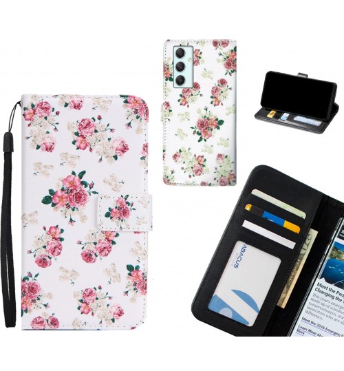 Samsung Galaxy A34 case 3 card leather wallet case printed ID