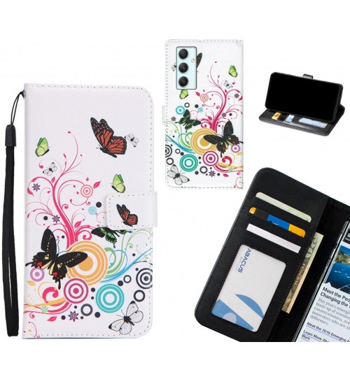 Samsung Galaxy A34 case 3 card leather wallet case printed ID