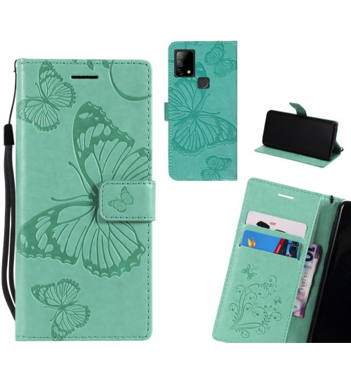 Vodafone T23 case Embossed Butterfly Wallet Leather Case