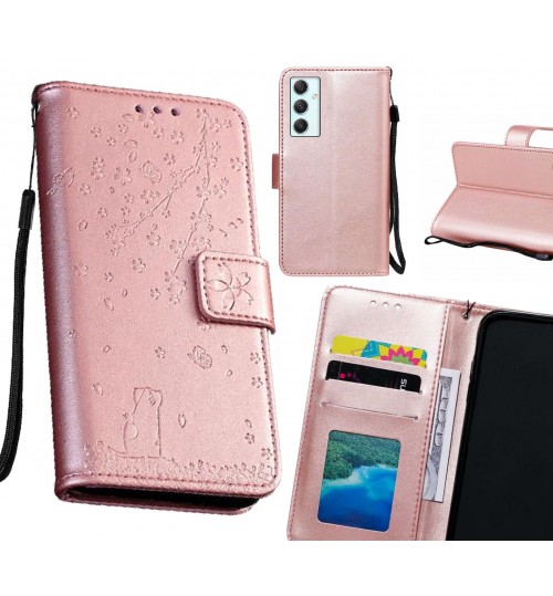 Samsung Galaxy A34 Case Embossed Wallet Leather Case