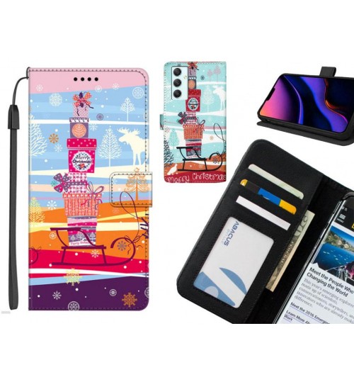 Samsung Galaxy A34 case leather wallet case printed ID