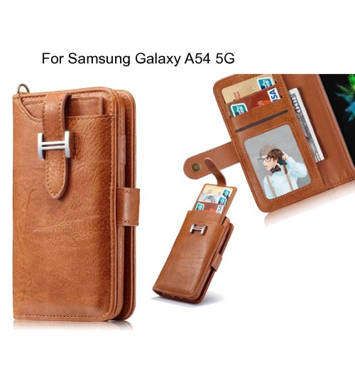 Samsung Galaxy A54 5G Case Retro leather case multi cards cash pocket