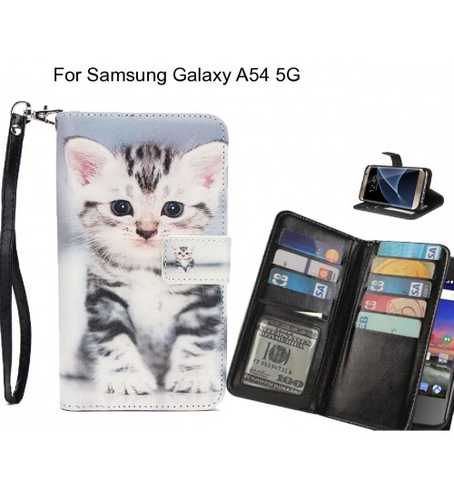 Samsung Galaxy A54 5G case Multifunction wallet leather case