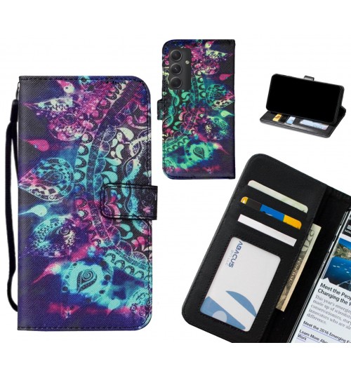 Samsung Galaxy A54 5G case leather wallet case printed ID