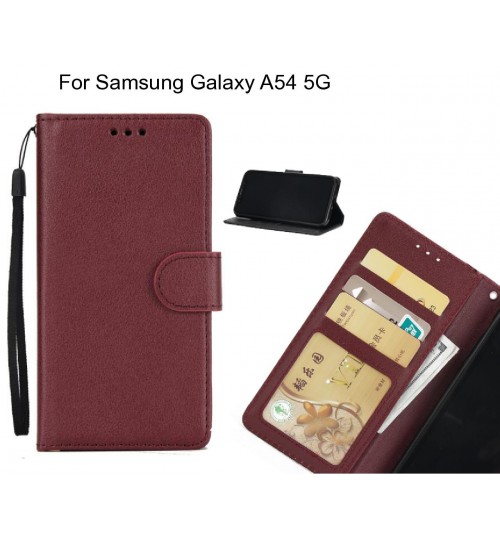 Samsung Galaxy A54 5G  case Silk Texture Leather Wallet Case