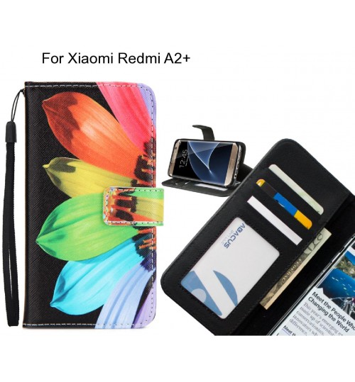 Xiaomi Redmi A2+ case 3 card leather wallet case printed ID