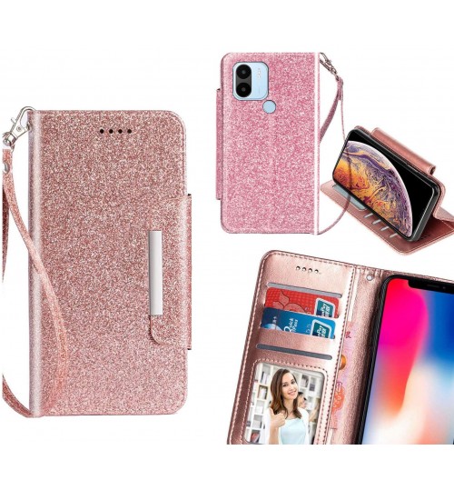 Xiaomi Redmi A2+ Case Glitter wallet Case ID wide Magnetic Closure