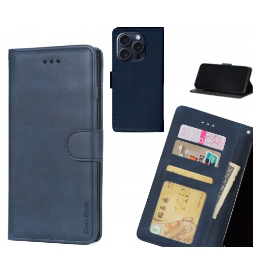 iPhone 15 Pro case executive leather wallet case