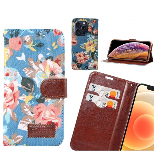 iPhone 15 Pro Case Floral Prints Wallet Case