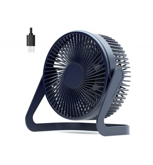 USB Desktop Fan 5 Inch Blue