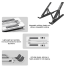 Foldable Aluminum alloy Laptop Stand Adjustable