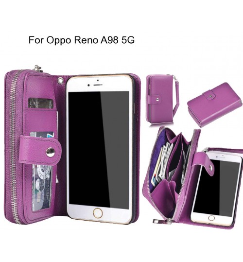 Oppo Reno A98 5G Case coin wallet case full wallet leather case