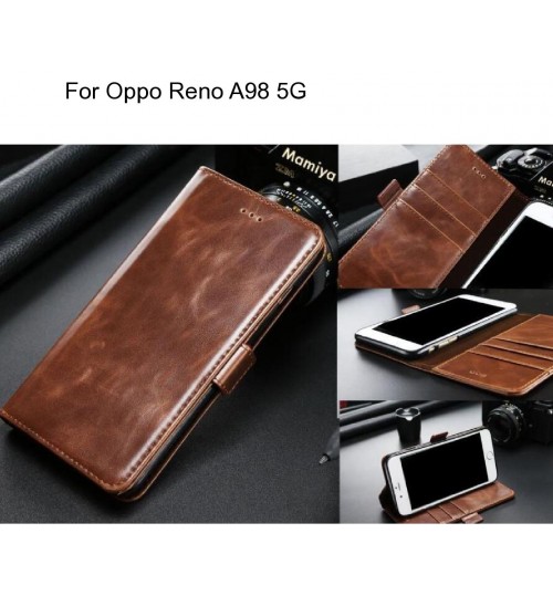 Oppo Reno A98 5G case executive leather wallet case