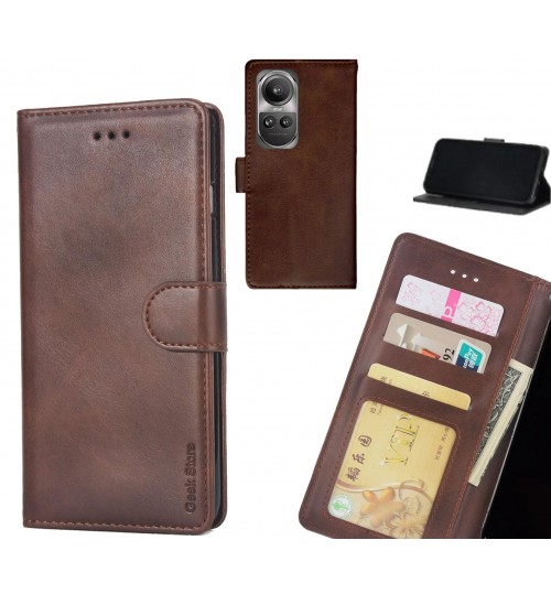 Oppo Reno 10 case executive leather wallet case