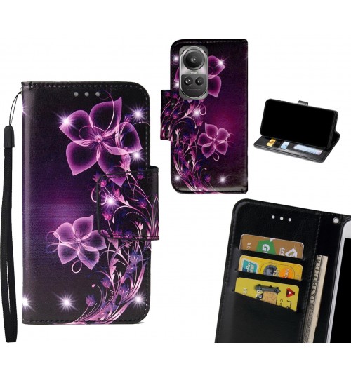 Oppo Reno 10 Pro Case wallet fine leather case printed