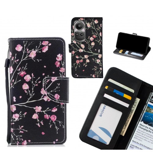 Oppo Reno 10 case leather wallet case printed ID