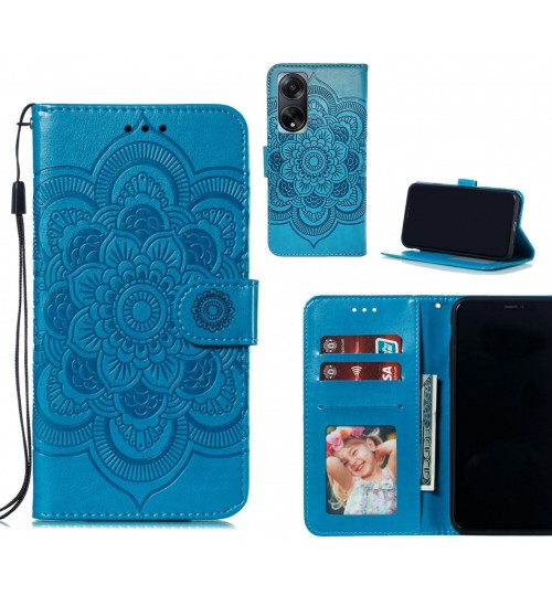 Oppo Reno A98 5G case leather wallet case embossed pattern