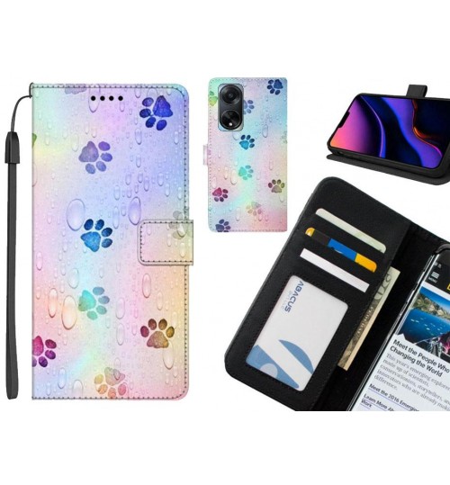 Oppo Reno A98 5G case leather wallet case printed ID