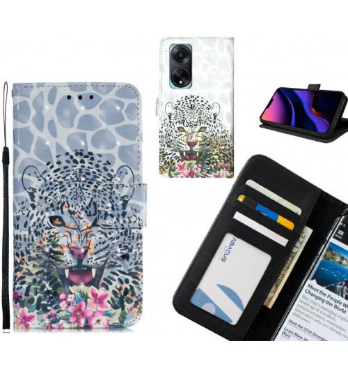 Oppo Reno A98 5G Case Leather Wallet Case 3D Pattern Printed