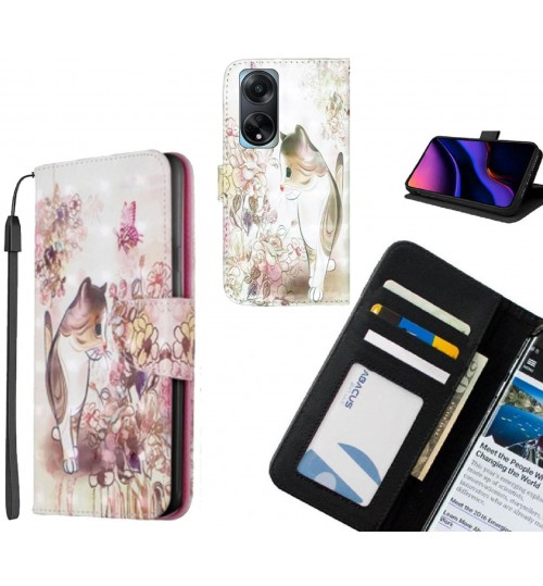 Oppo Reno A98 5G Case Leather Wallet Case 3D Pattern Printed