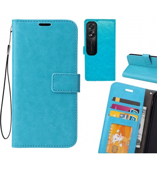 Oppo A38 case Fine leather wallet case