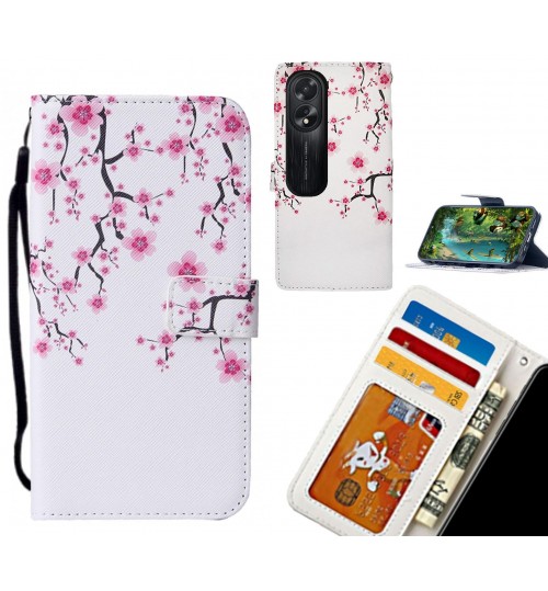 Oppo A38 case leather wallet case printed ID