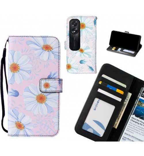 Oppo A38 case leather wallet case printed ID