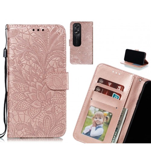 Oppo A38 Case Embossed Wallet Slot Case