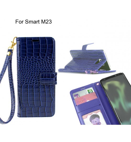 Smart M23 case Croco wallet Leather case